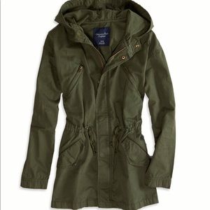 American Eagle Olive Green Army Jacket
